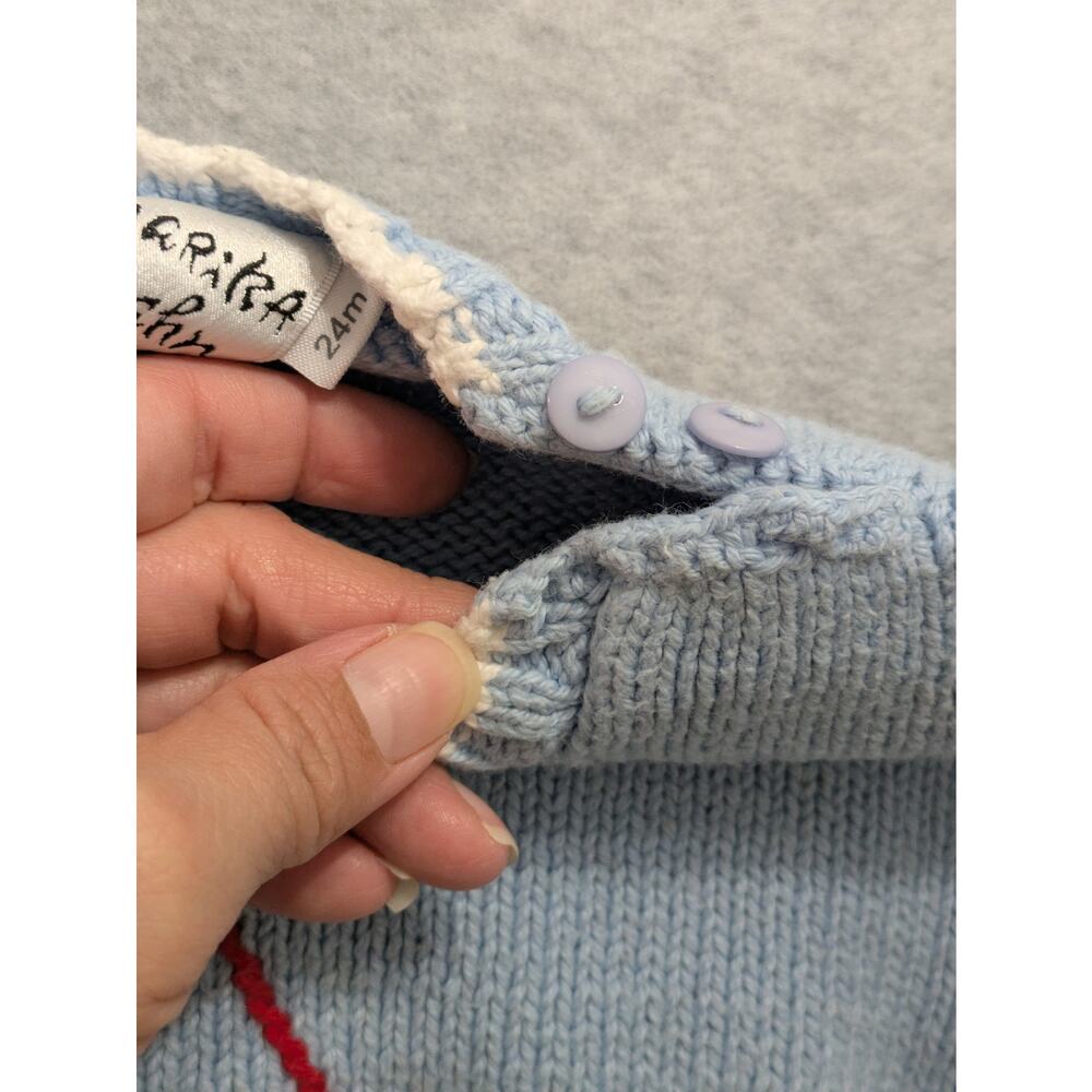 Marika Hahn Design‎ Sweater Baby 24M Long Sleeve Top Infant Knitted Pullover Top - Picture 5 of 9
